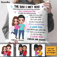 Personalized Couple The Day Pillow JL302 23O28 thumb 1
