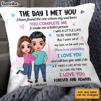 Personalized Couple The Day Pillow JL302 23O28 thumb 1