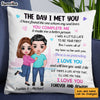Personalized Couple The Day Pillow JL302 23O28 1