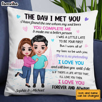 Personalized Couple The Day Pillow JL302 23O28 thumb 1