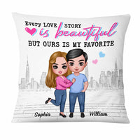 Personalized Couple Our Love Story Pillow JL301 23O47 thumb 1