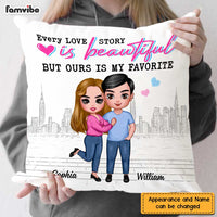 Personalized Couple Our Love Story Pillow JL301 23O47 thumb 1