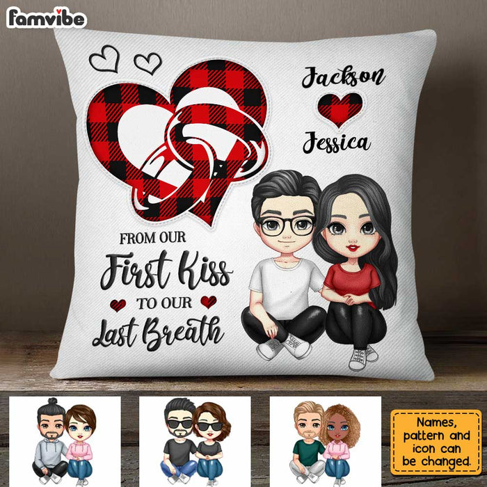 Personalized Couple Heart Ring Pillow JL306 30O31 1