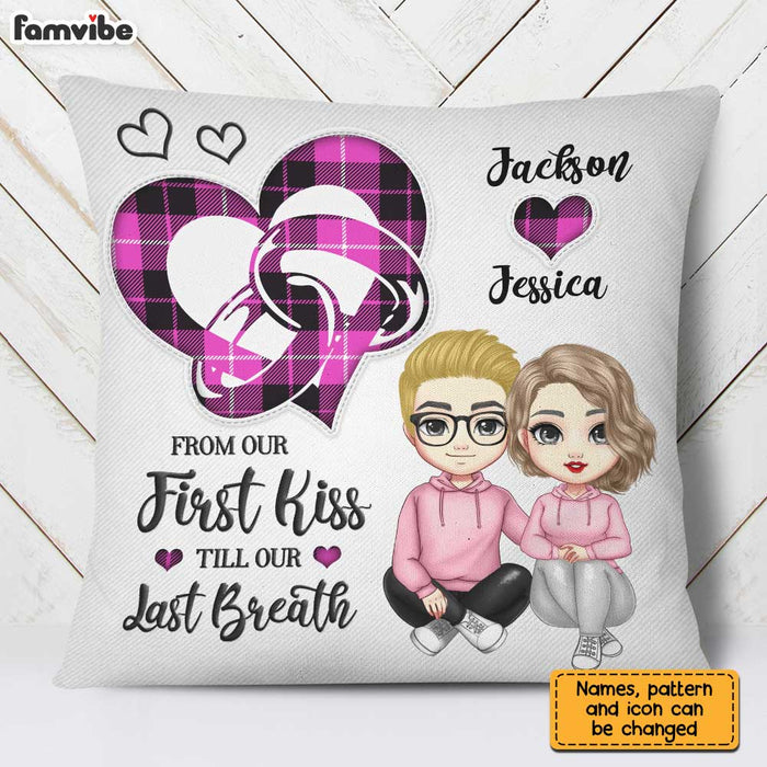 Personalized Couple Heart Ring Pillow JL306 30O31 1