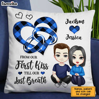 Personalized Couple Heart Ring Pillow JL306 30O31 thumb 1