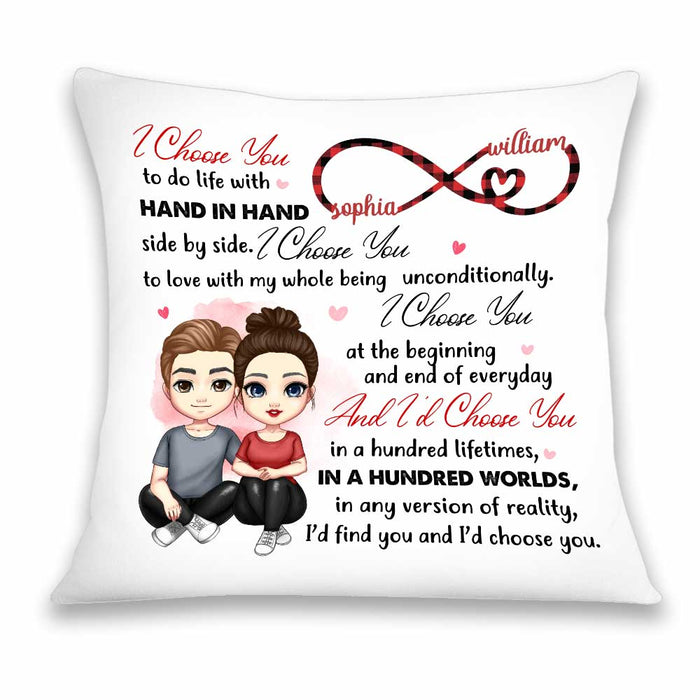 Personalized Couple I Choose You Pillow AG12 85O34 1