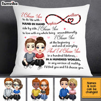 Personalized Couple I Choose You Pillow AG12 85O34 thumb 1