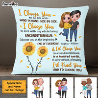 Personalized Couple I Choose You Pillow AG13 85O47 thumb 1