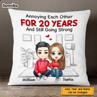 Personalized Couple Annoying Each Other Pillow AG36 32O47 thumb 1