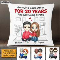 Personalized Couple Annoying Each Other Pillow AG36 32O47 thumb 1