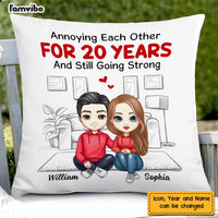 Personalized Couple Annoying Each Other Pillow AG36 32O47 thumb 1