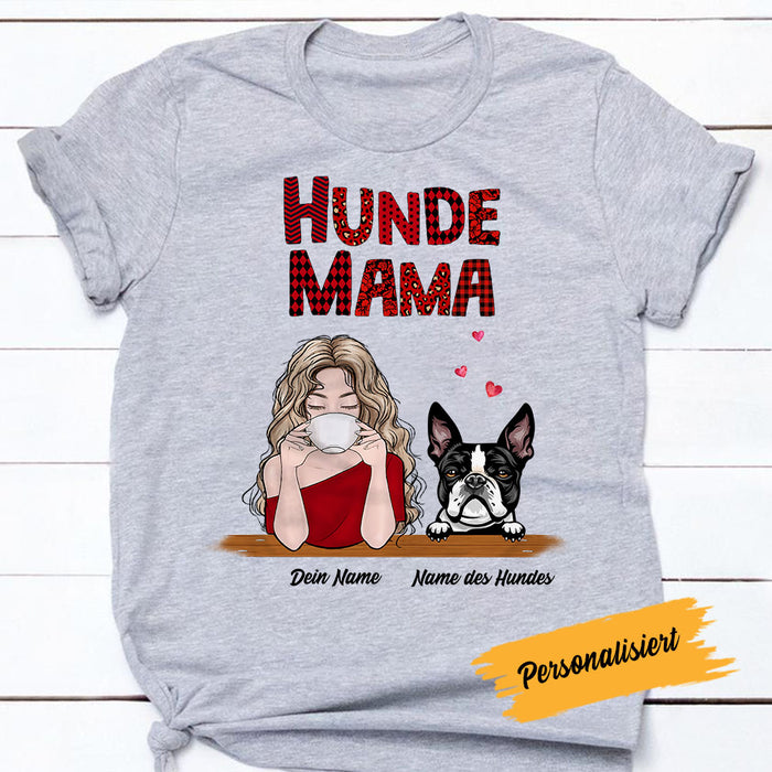 Personalized Dog Mom Hund German T Shirt AP173 30O58 1
