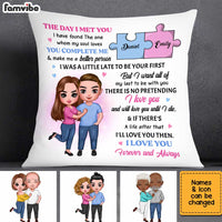 Personalized Couple The Day I Met You Pillow AG11 85O34 thumb 1