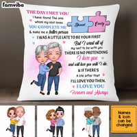 Personalized Couple The Day I Met You Pillow AG11 85O34 thumb 1