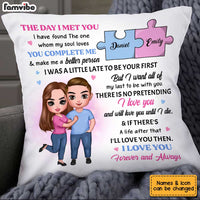 Personalized Couple The Day I Met You Pillow AG11 85O34 thumb 1
