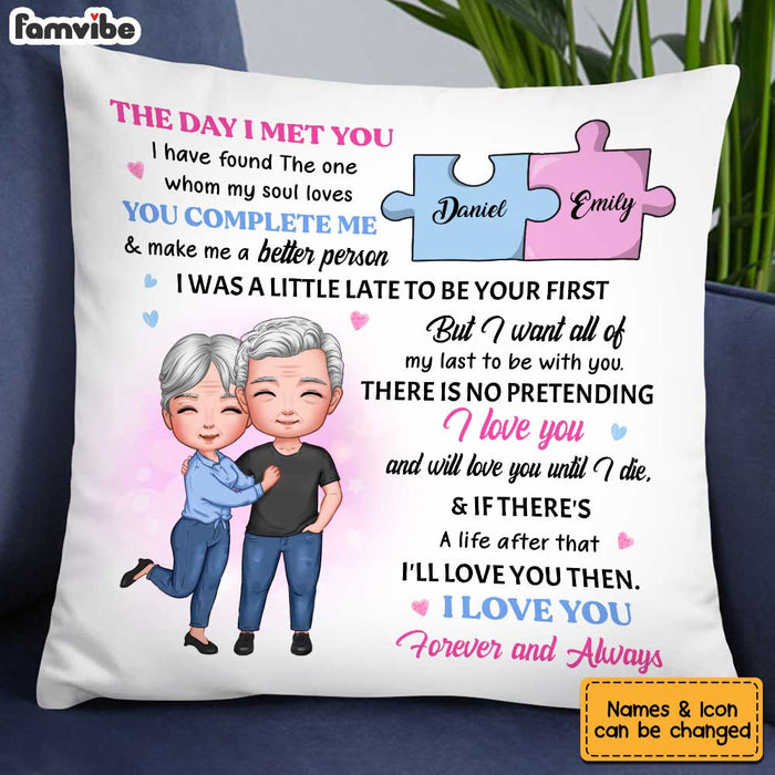 Personalized Couple The Day I Met You Pillow AG11 85O34 1