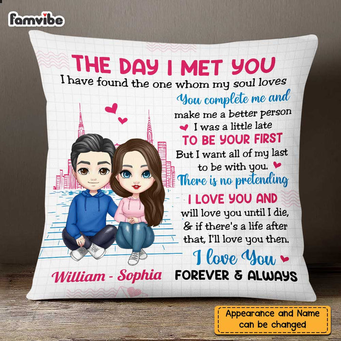 Personalized Love Couple Together Since Pillow AG32 32O47 1
