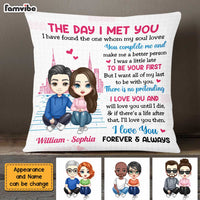 Personalized Love Couple Together Since Pillow AG32 32O47 thumb 1