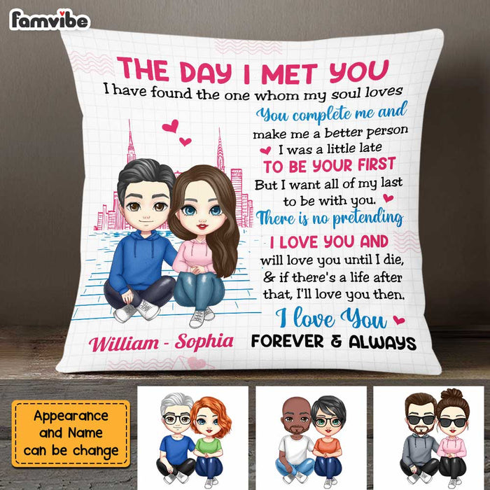 Personalized Love Couple Together Since Pillow AG32 32O47 1