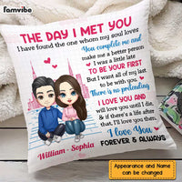 Personalized Love Couple Together Since Pillow AG32 32O47 thumb 1