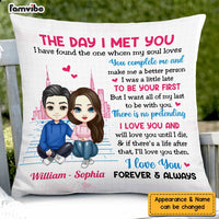 Personalized Love Couple Together Since Pillow AG32 32O47 thumb 1
