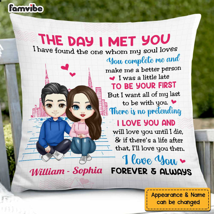 Personalized Love Couple Together Since Pillow AG32 32O47 1