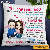 Personalized Love Couple Together Since Pillow AG32 32O47 thumb 1