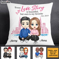 Personalized Couple Beautiful Love Story Pillow AG33 32O28 thumb 1
