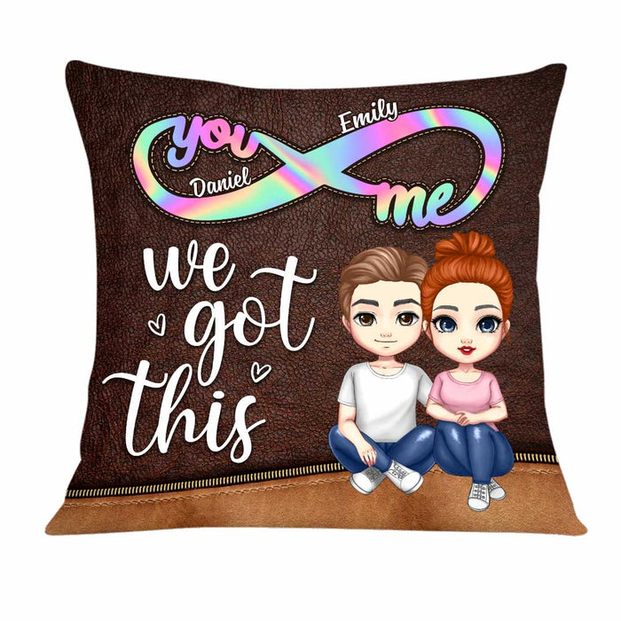 Personalized Couple Infinity We Got This Pillow AG12 30O34 1