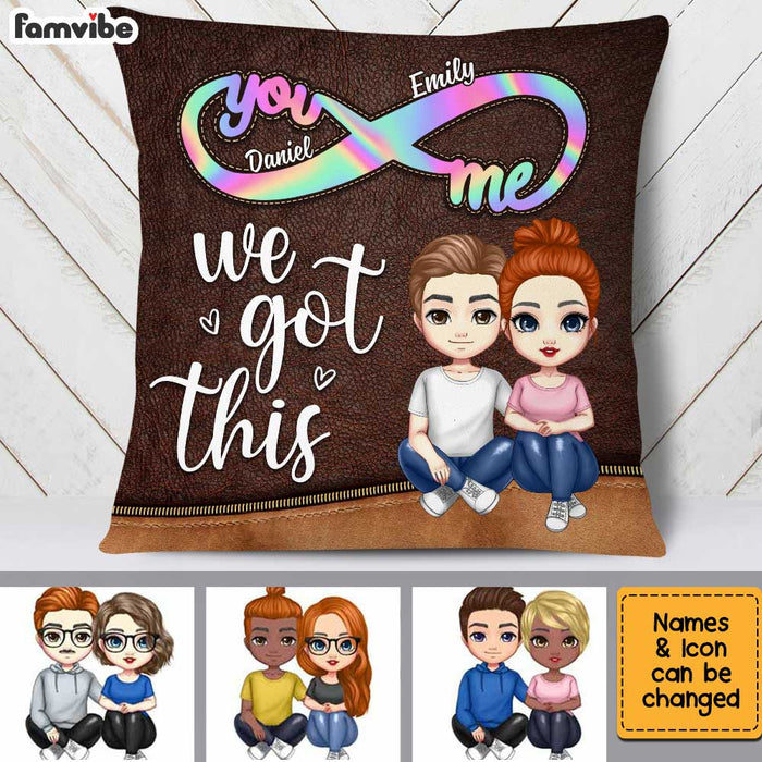Personalized Couple Infinity We Got This Pillow AG12 30O34 1