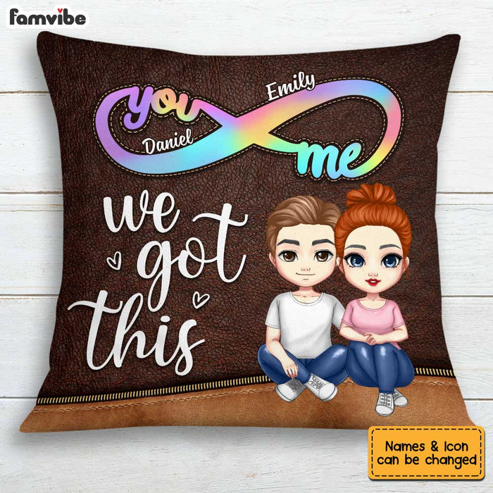 Personalized Couple Infinity We Got This Pillow AG12 30O34 1