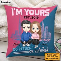 Personalized Couple I'm Yours No Returns Or Refunds Pillow AG35 32O28 thumb 1