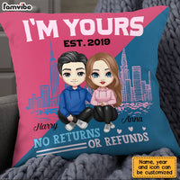 Personalized Couple I'm Yours No Returns Or Refunds Pillow AG35 32O28 thumb 1