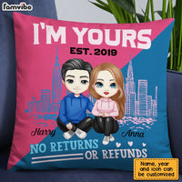 Personalized Couple I'm Yours No Returns Or Refunds Pillow AG35 32O28 thumb 1