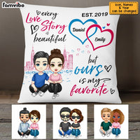 Personalized Couple Together Since Beautiful Love Story Pillow AG34 32O53 thumb 1