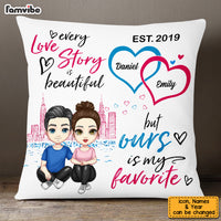 Personalized Couple Together Since Beautiful Love Story Pillow AG34 32O53 thumb 1