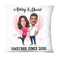 Personalized Couple Caricature Pillow AG31 30O28 thumb 1