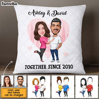 Personalized Couple Caricature Pillow AG31 30O28 thumb 1