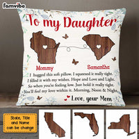 Personalized Long Distance To My Daughter Pillow AG46 30O47 thumb 1