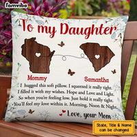 Personalized Long Distance To My Daughter Pillow AG46 30O47 thumb 1