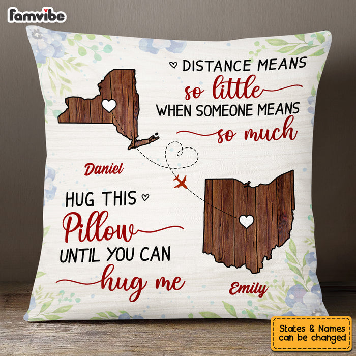 Personalized Long Distance Pillow AG44 30O53 1