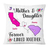 Personalized Long Distance Mom Forever Linked Pillow AG41 23O53 thumb 1