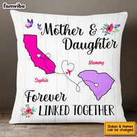 Personalized Long Distance Mom Forever Linked Pillow AG41 23O53 thumb 1