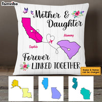Personalized Long Distance Mom Forever Linked Pillow AG41 23O53 thumb 1