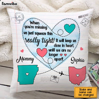 Personalized Long Distance Missing You Mom Pillow AG42 23O28 thumb 1