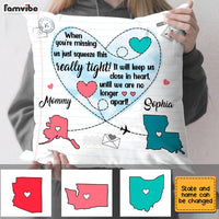 Personalized Long Distance Missing You Mom Pillow AG42 23O28 thumb 1
