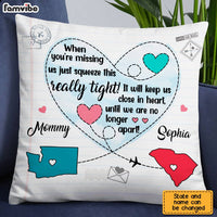 Personalized Long Distance Missing You Mom Pillow AG42 23O28 thumb 1