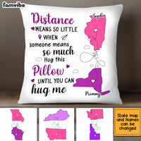 Personalized Long Distance Mom Means So Much Pillow AG44 23O34 thumb 1
