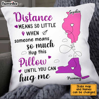 Personalized Long Distance Mom Means So Much Pillow AG44 23O34 thumb 1
