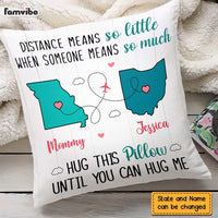 Personalized Long Distance Daughter Means So Much Pillow AG53 23O47 thumb 1